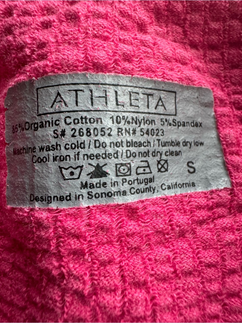 Athleta Hot Pink Ruched Racerback Tank - Picture 3 of 3